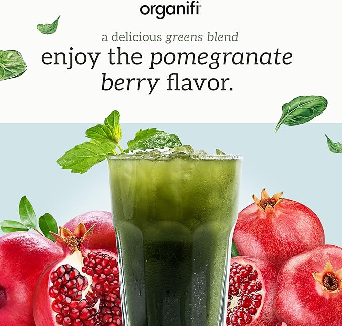Organifi Daily Greens - Everyday Nutrition and Support - Greens Powder for Energy, Digestion, and Immunity, 30 Servings