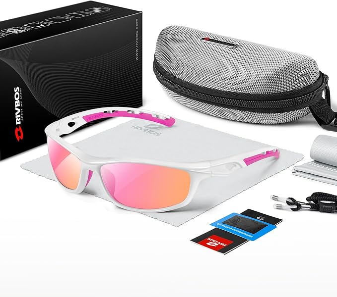 RIVBOS Sunglasses for Men Women Polarized UV Protection Sports Fishing Driving Shades Cycling RB833