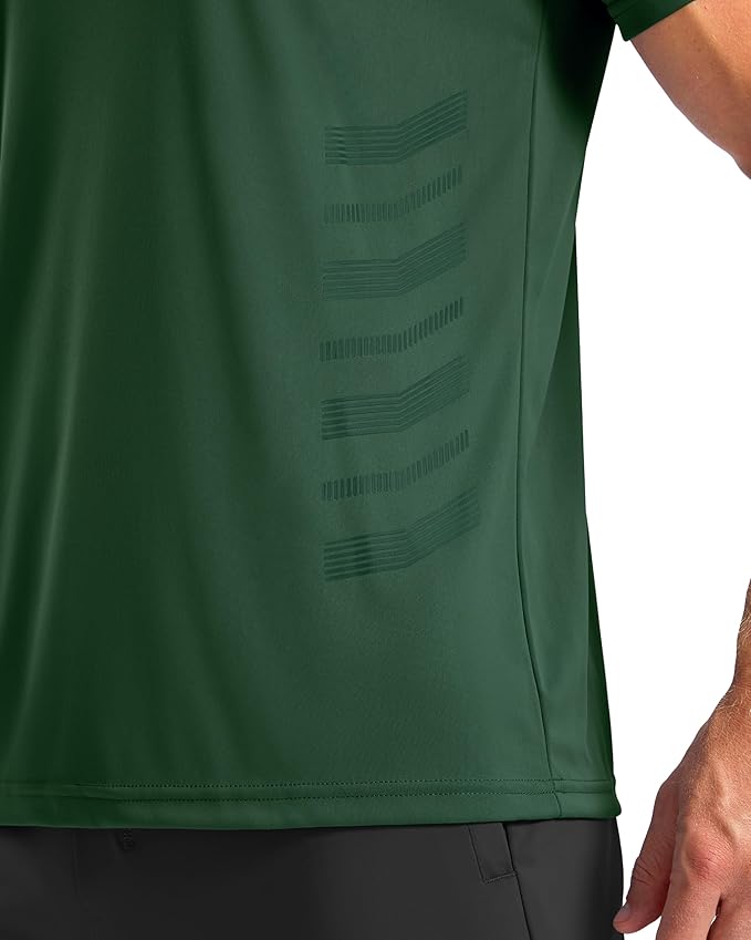 Men's Quick-Dry Athletic Short Sleeve Running & Workout Gym Shirt