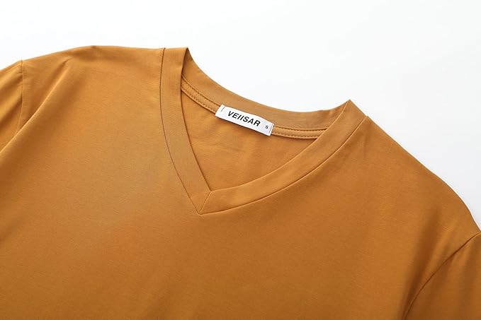 Men’s Modern Fitted V-Neck T-Shirt Premium Comfort Undershirt