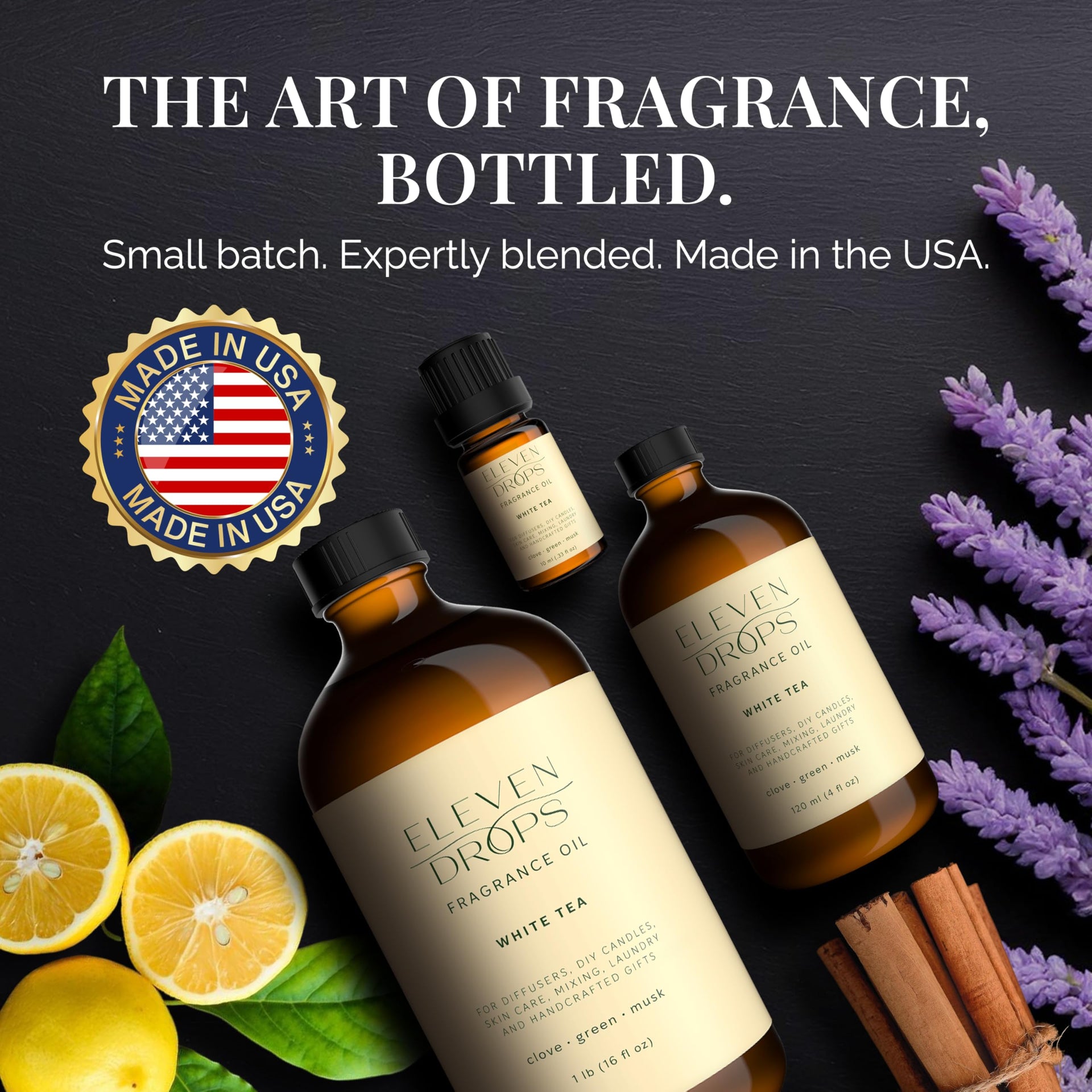 White Tea Essential Fragrance Oil for Diffusers and Home Decor