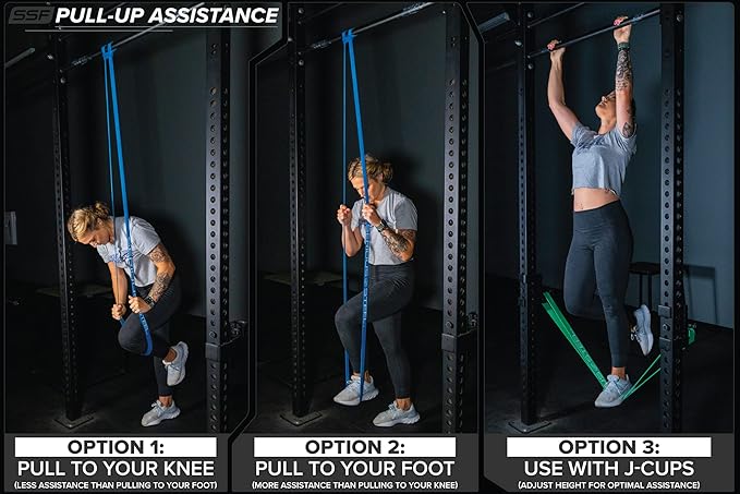 SERIOUS STEEL FITNESS Assisted 41" Pull-Up Band, Resistance & Stretch, Powerlifting & Pull-up Assist Loop (Single Band)