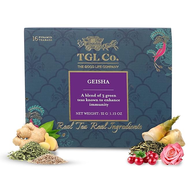 TGL Co. Green Tea | Sip it Hot or Iced | Soothes Digestion, Cleansing & Refreshing (Geisha tea)