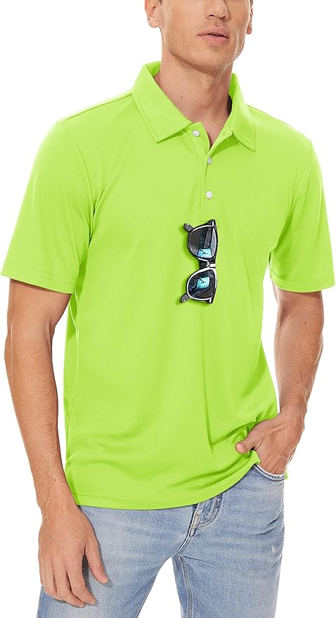 Men's Quick-Dry Pique Golf Polo – Performance Utility Work Shirt