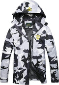 GIISAM Mens Windproof Jacket Waterproof Lightweight Mountain Sport Jacket for Men Hooded Windbreaker Raincoat