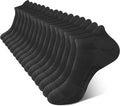 BAMBOO COOL Men's Ankle Socks Athletic Cushioned Moisture Wicking, Running Socks Arch Support Breathable, Heel Tab 8 Pack
