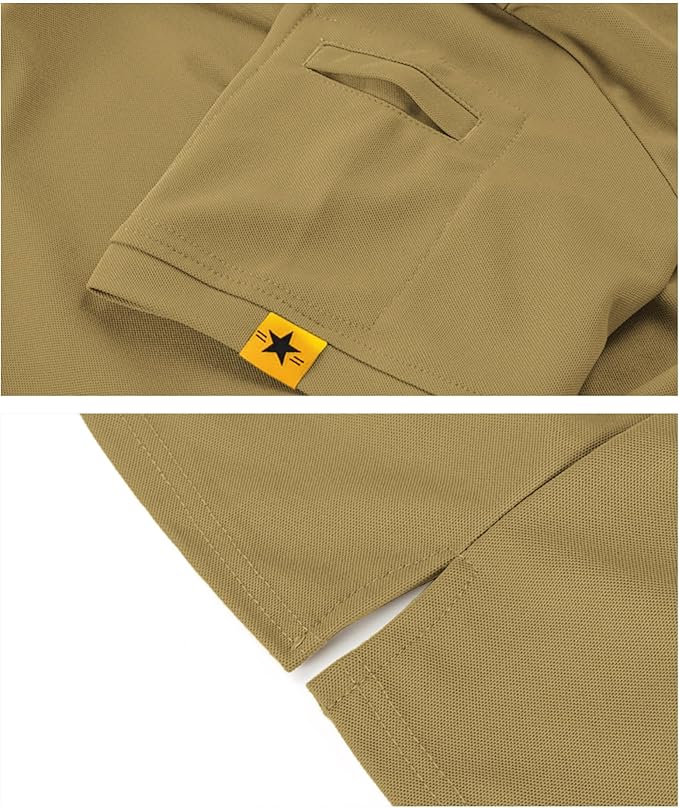 Mens Performance Tactical Polo Shirt Short Sleeve Athletic Golf Top