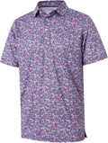 Men's solid color performance dry-fit golf polo