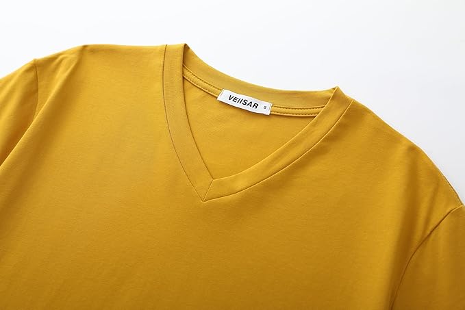 Men’s Modern Fitted V-Neck T-Shirt Premium Comfort Undershirt