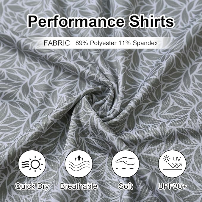 Men's Performance Striped Golf Polo Short Sleeve Sport Shirt