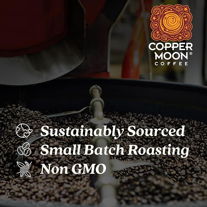 Copper Moon Medium Roast Whole Bean Coffee, Hawaiian Hazelnut Blend, 2 Lb