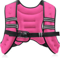 ZELUS Weighted Vest, 6lb/8lb/12lb/16lb/20lb/25lb/30lb Weight Vest with Reflective Stripe for Workout, Strength Training, Running, Fitness, Muscle Building, Weight Loss, Weightlifting
