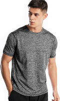 Men's short sleeve moisture-wicking gym shirt for running and exercise