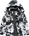 Keevoom Boys Winter Coat Ski Jacket Windproof Kids Snowboard Warm Fleece Snow Coat Waterproof Outdoor Hooded Ski Coats