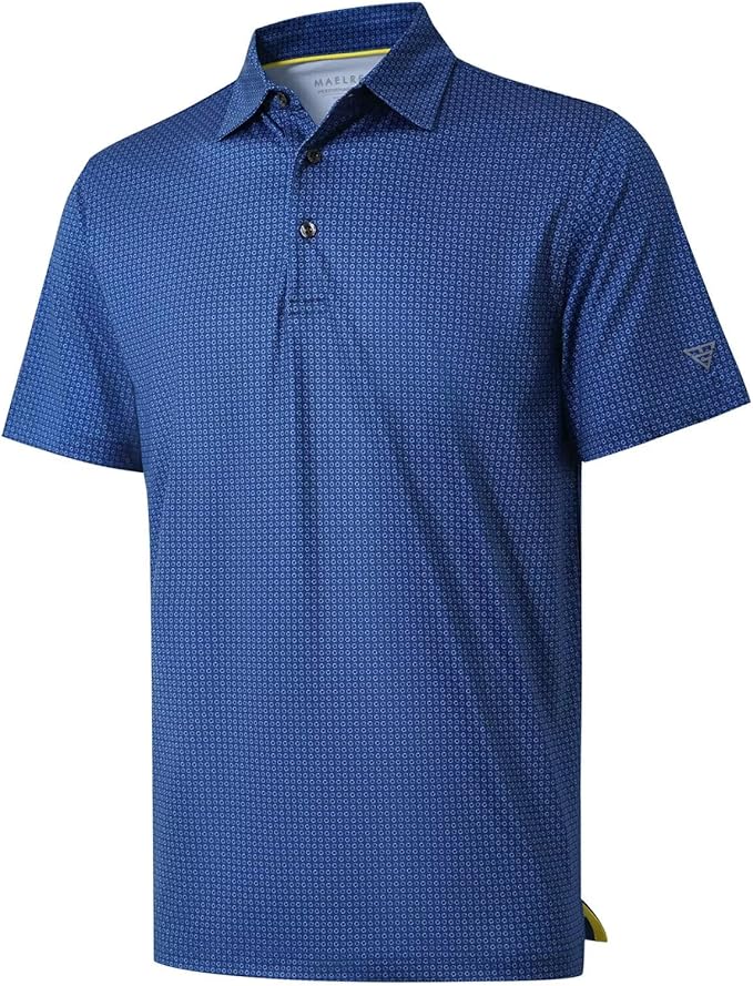 Men's Ironwave Fitness striped moisture-wicking performance golf polo shirt
