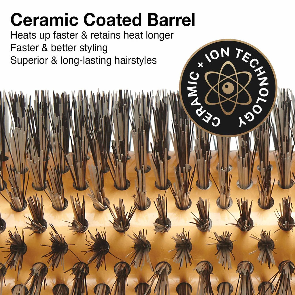 EcoCeramic Soft Bristle Thermal Brush 2 1/8 Inch for Fine Hair