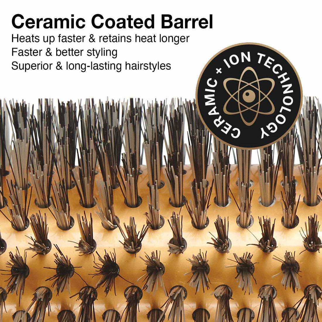 EcoCeramic Soft Bristle Thermal Brush for Fine & Thinning Hair