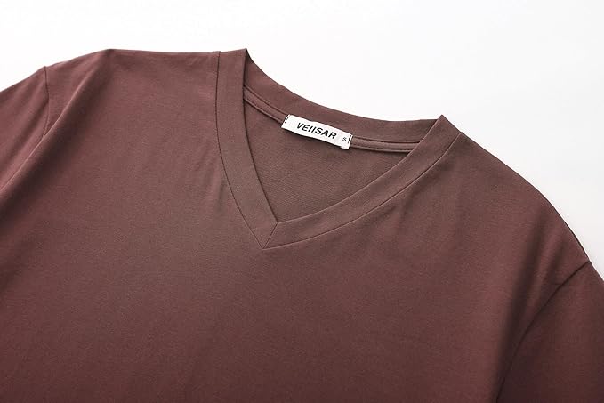 Men’s Modern Fitted V-Neck T-Shirt Premium Comfort Undershirt