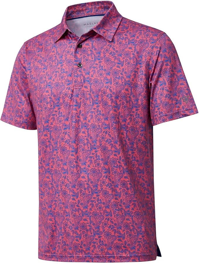 Ironwave Fitness men's golf polo with short sleeves and moisture-wicking dry fit technology