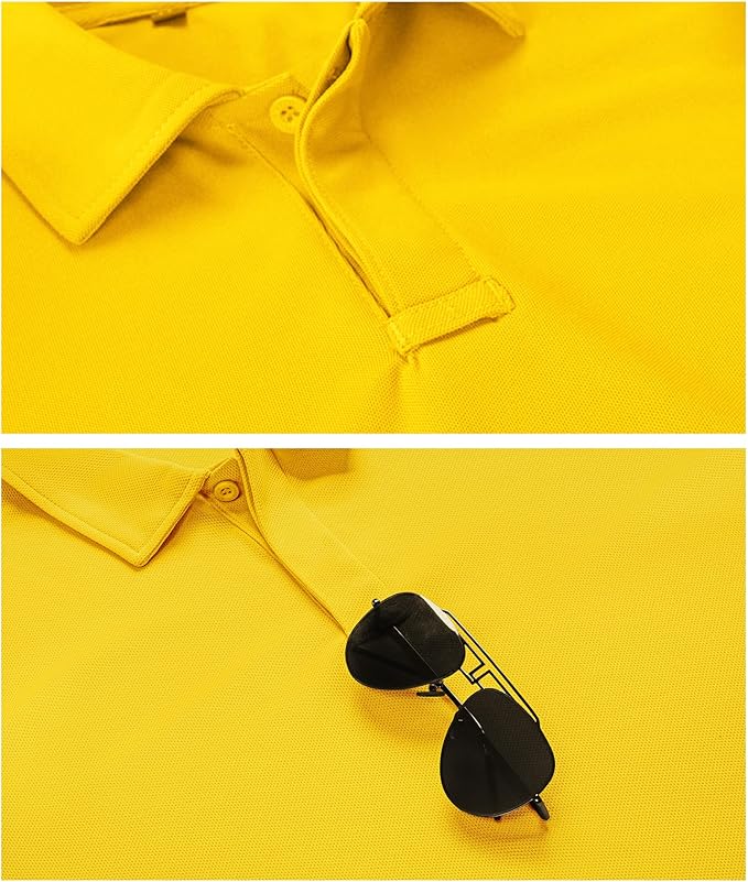 Men's Performance Tactical Polo Shirt Quick Dry Athletic Golf Tee