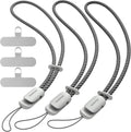 SURPHY 3 Pack Phone Wrist Strap with CellPhone Tether Tab, Cellphone Lanyard, Phone Strap with 2-Color Braided, Wrist Lanyard