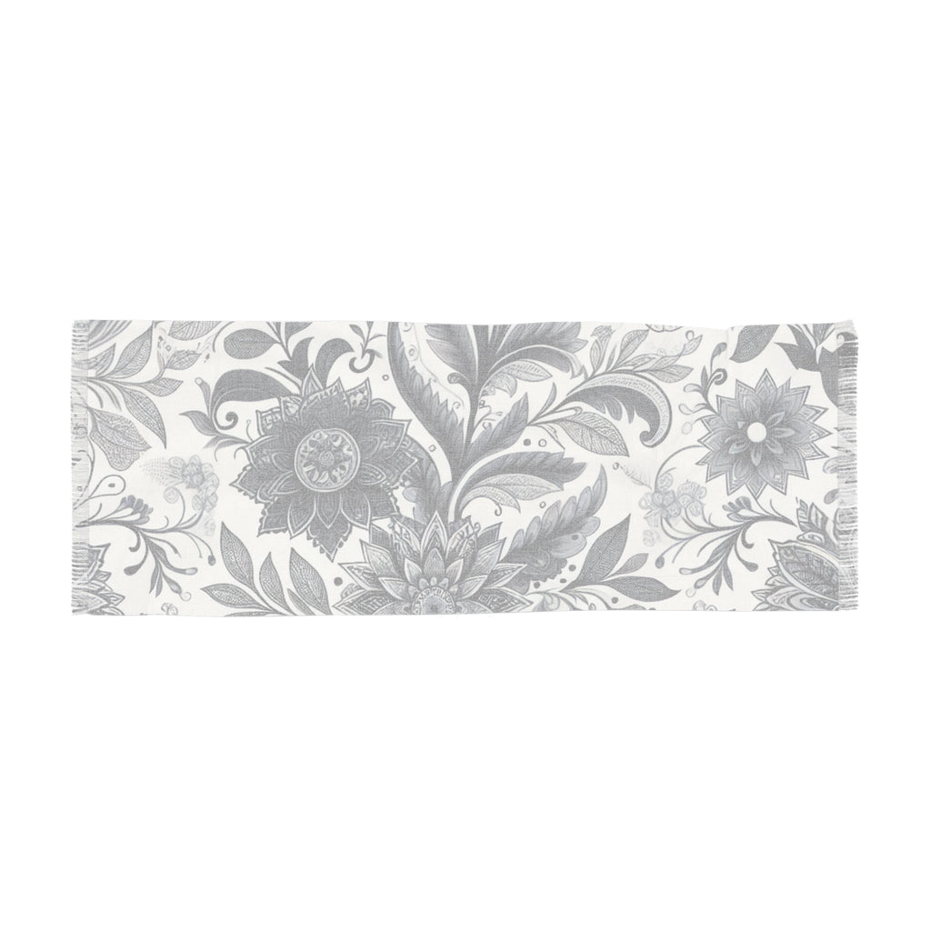 Elegant Floral Lightweight Scarf for Spring and Summer Fashion
