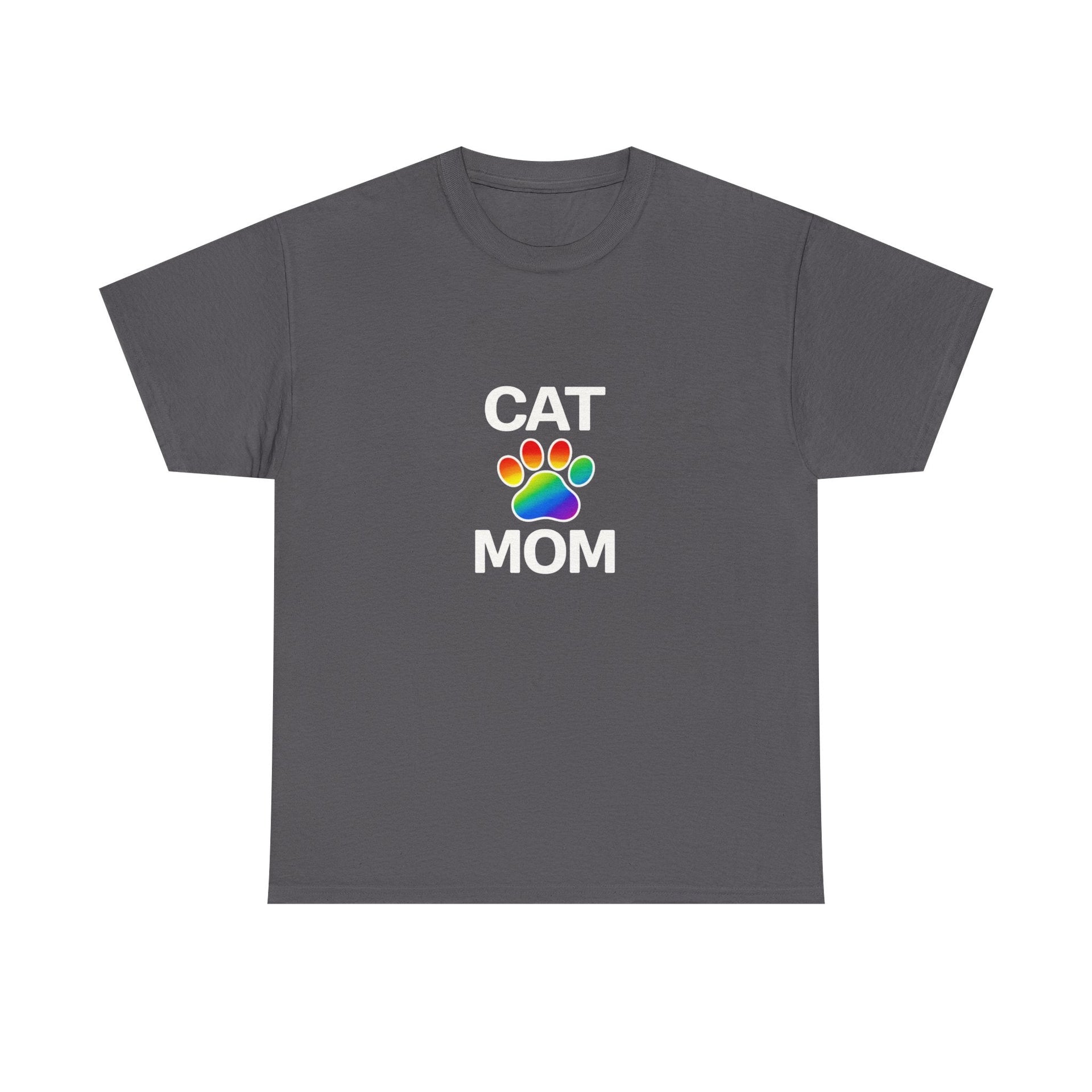 Pride Cat Mom Heavy Duty Unisex Tee Sizes Small - 5XL (11 colors)