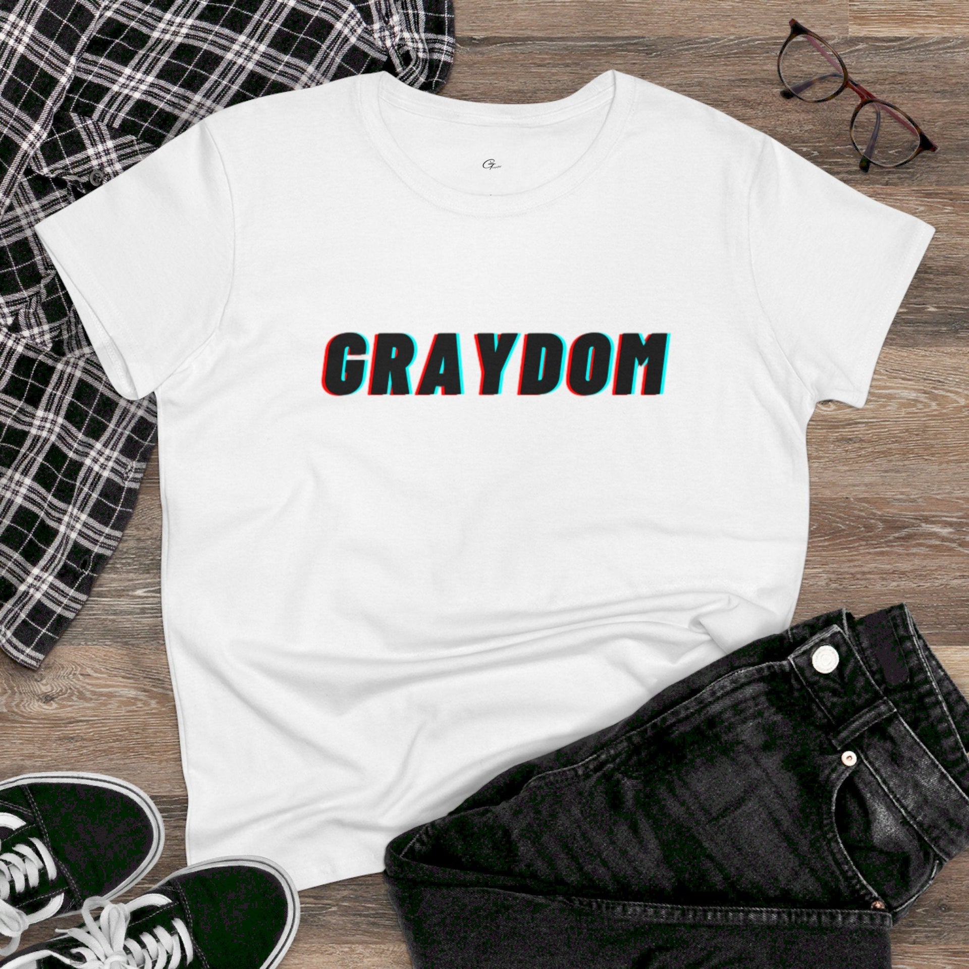 Women's Midweight Cotton Crew Neck Tee - Minimalist Streetwear Style