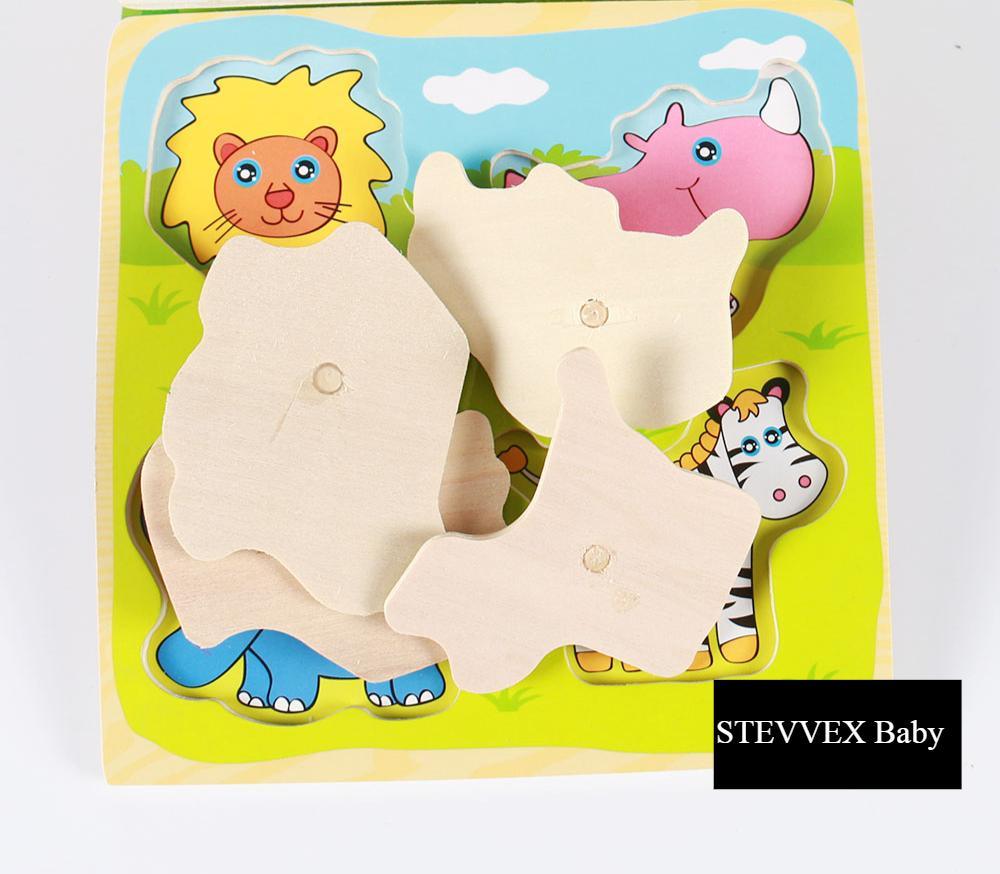 Wooden Montessori Grab Board Puzzle for Early Learning & Play