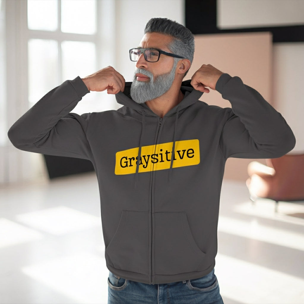 Unisex Hooded Zip Sweatshirt - Streetwear Knit Essential