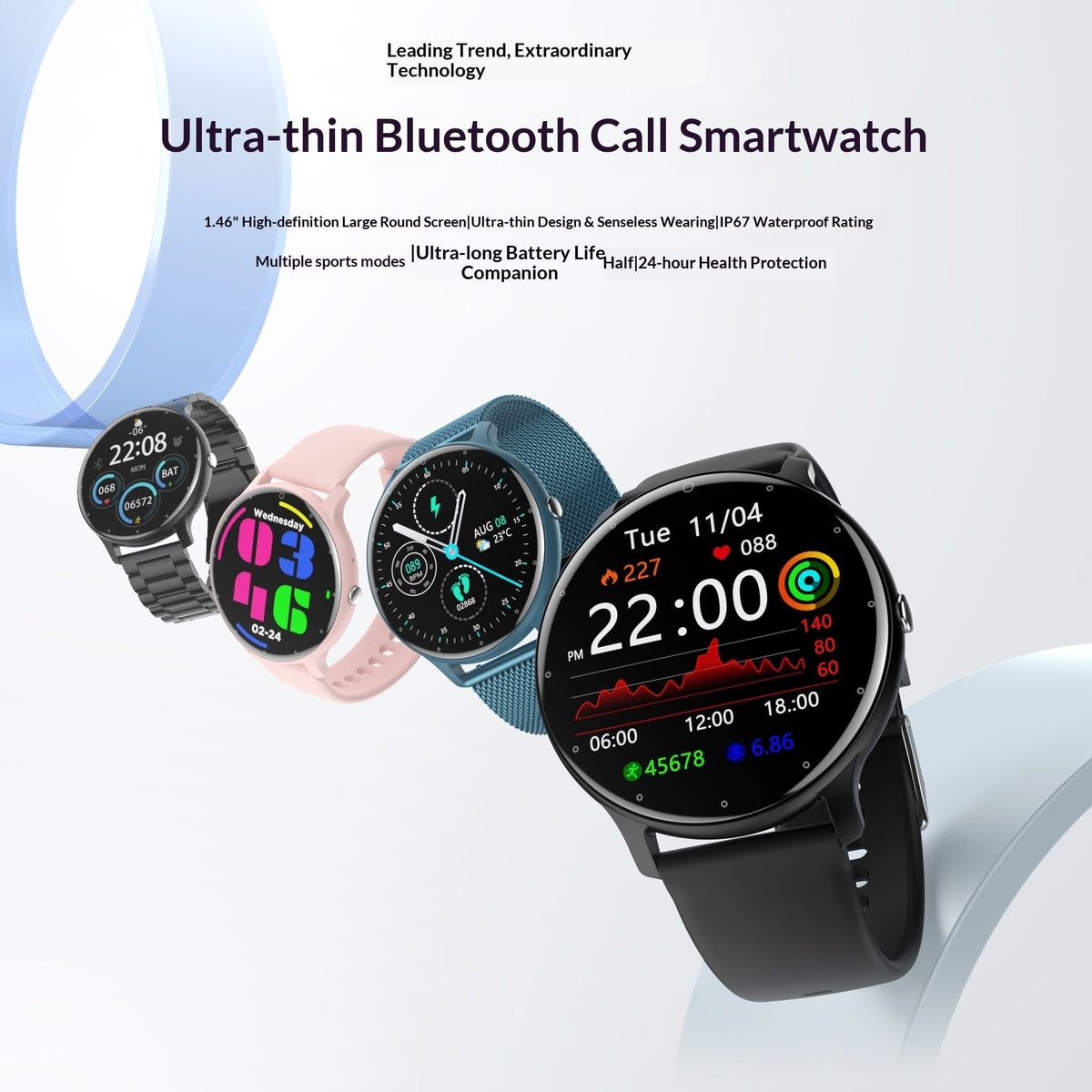 Health Monitoring Bluetooth Calling Sports Watch
