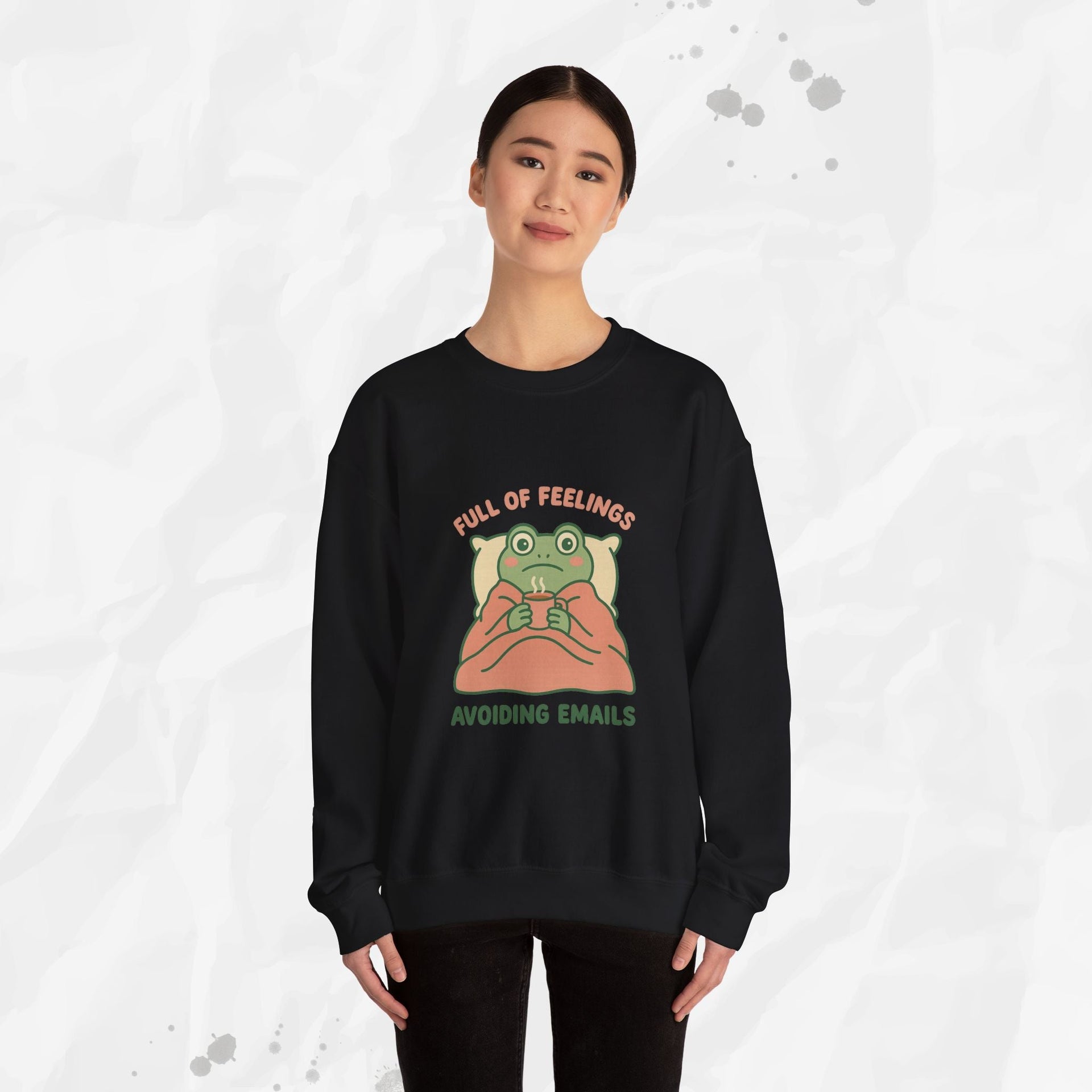 Full of Feelings Avoiding Emails - Crewneck Sweatshirt