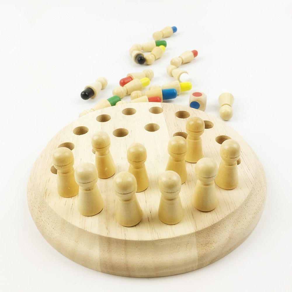 Wooden Memory Chess Puzzle Toy