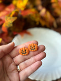 Jack-O-Lantern Studs