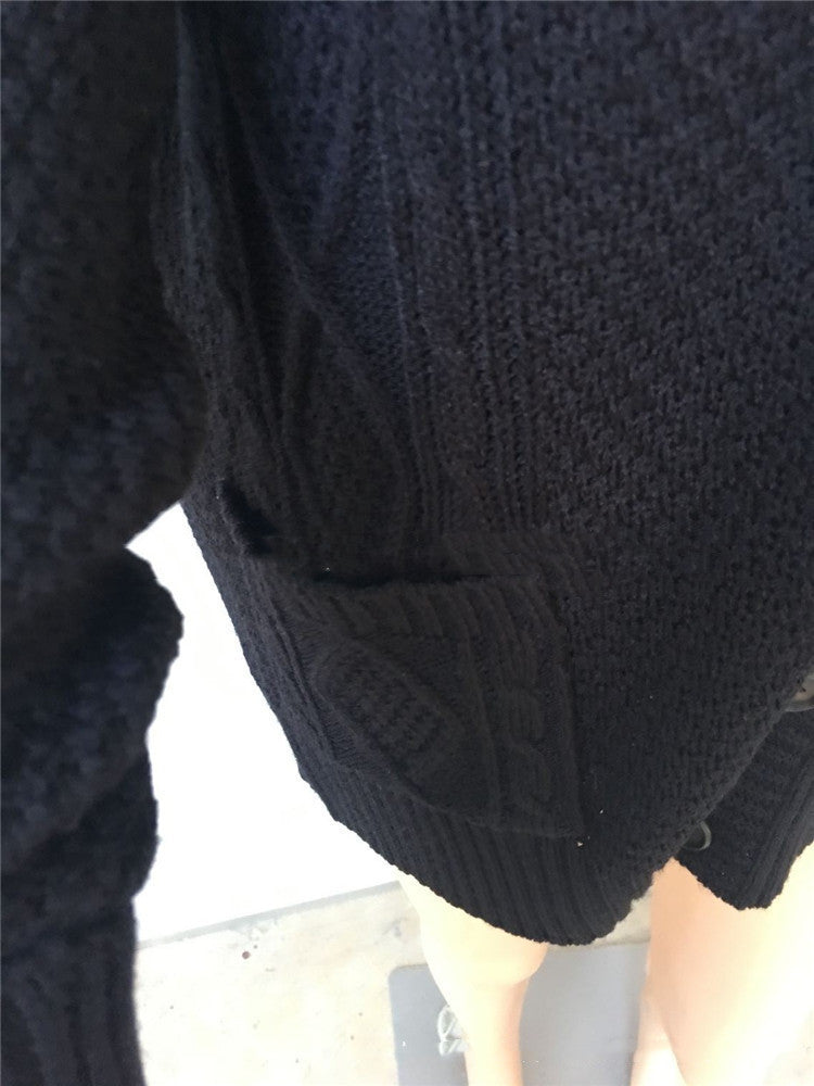 Bat Sleeve Knit Cardigan Sweater Loose Jacket