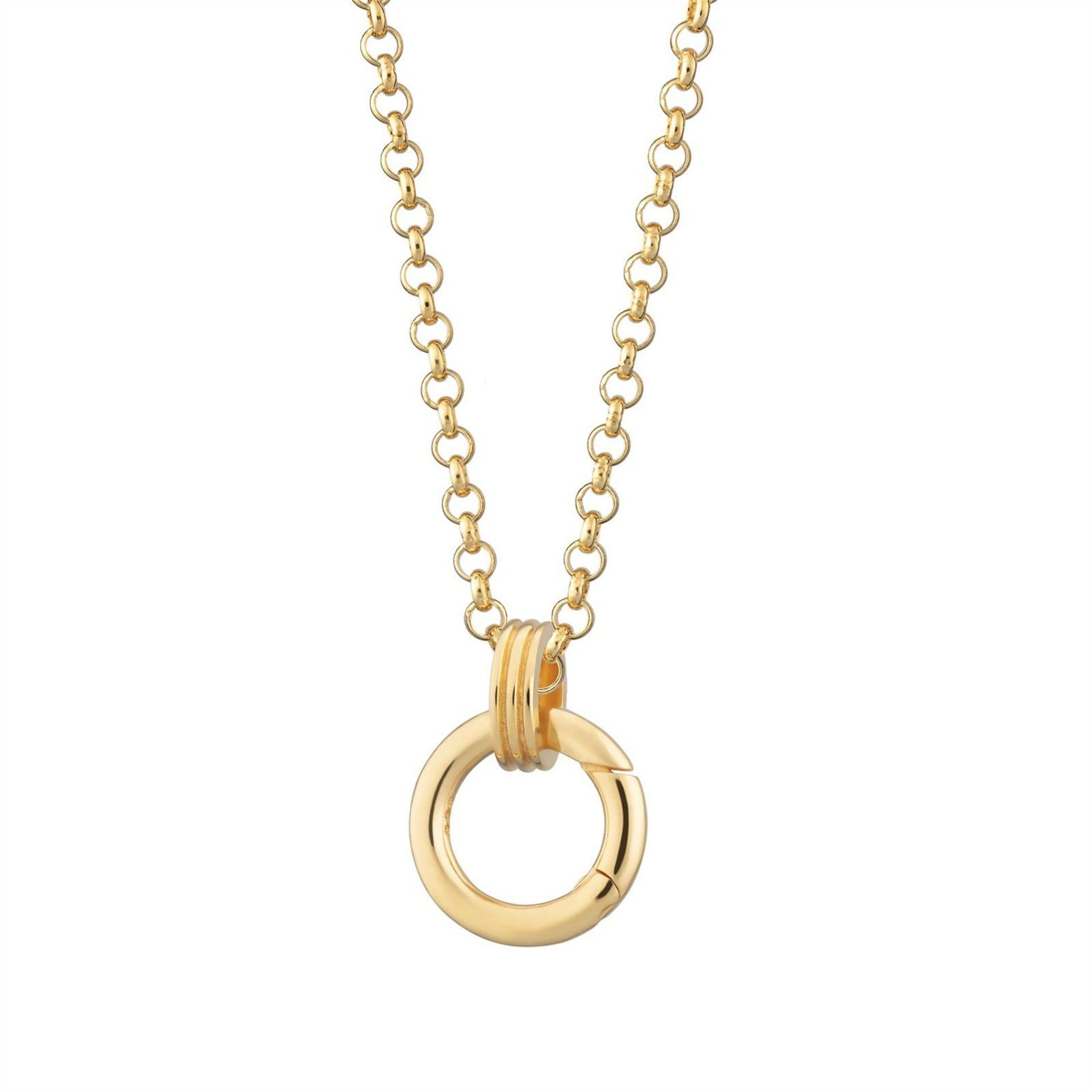 18K Gold Vacuum Plated Small Pendant Necklace