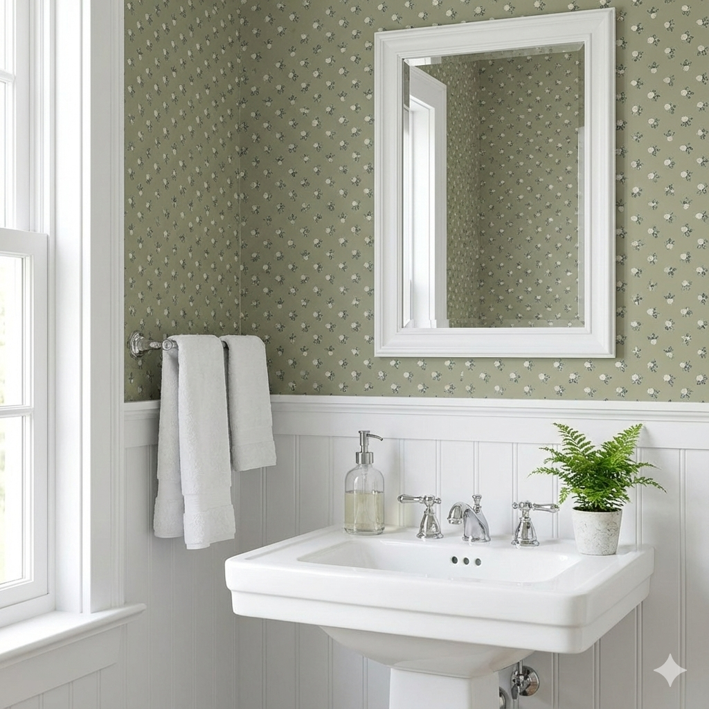 Idalie wallpaper by Grateful Artsy Soul displayed on an interior wall