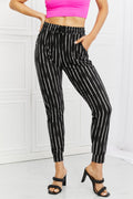 Striped Joggers with Pockets & Drawstring | Comfortable Casual Pants