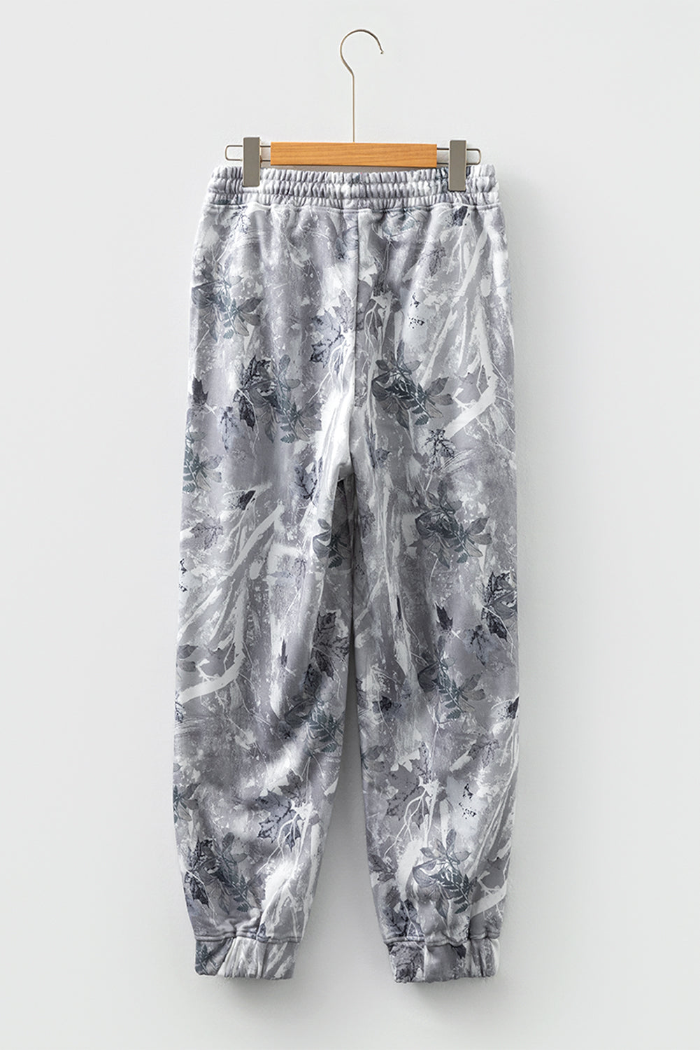 Camo Drawstring Elastic Waist Jogger Pants