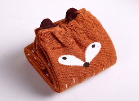 Playful Toddler Multicolor Striped Knee High Socks with Animals - Image 10