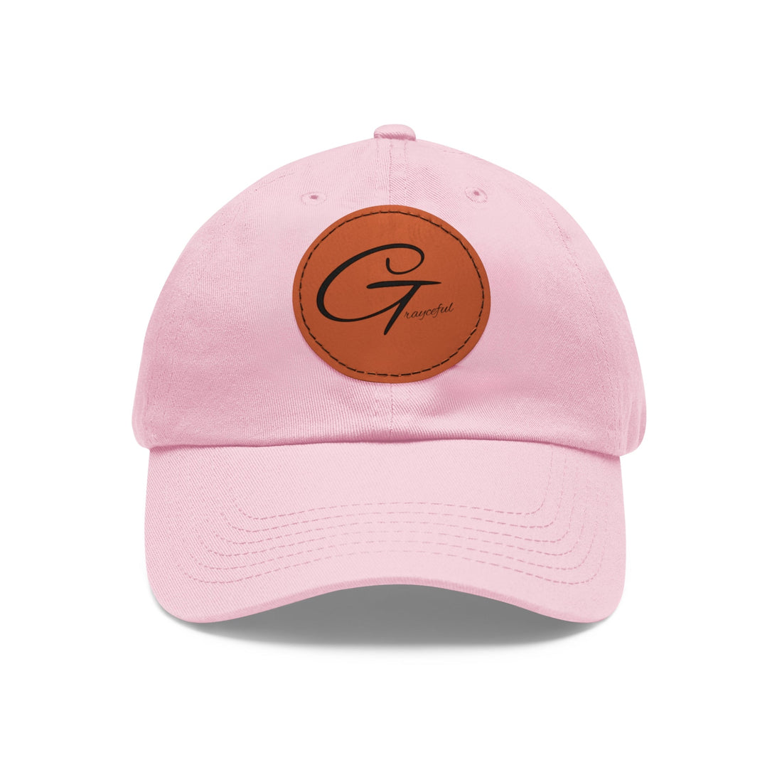 Unstructured Cotton Baseball Cap with Minimalist Leather Patch