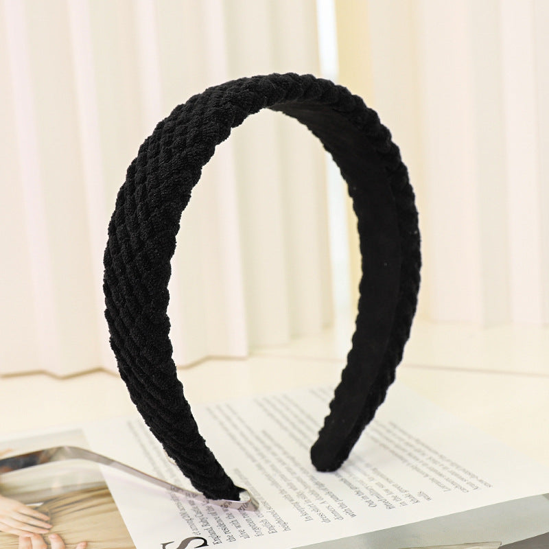 Stylish Corduroy Padded Wide Headband - Chic Hair Accessory - Image 10