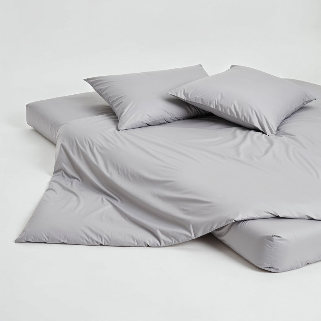 Australian Cotton Sateen Duvet Cover in Stripe and Solid - Image 26
