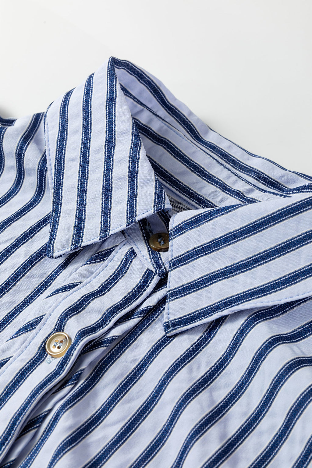 Striped Button Down Long Sleeve Oversized Shirt | Casual Collared Blouse