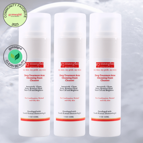 Deep Treatment Acne Cleansing Foam, Pore Clarifying Korean Wash