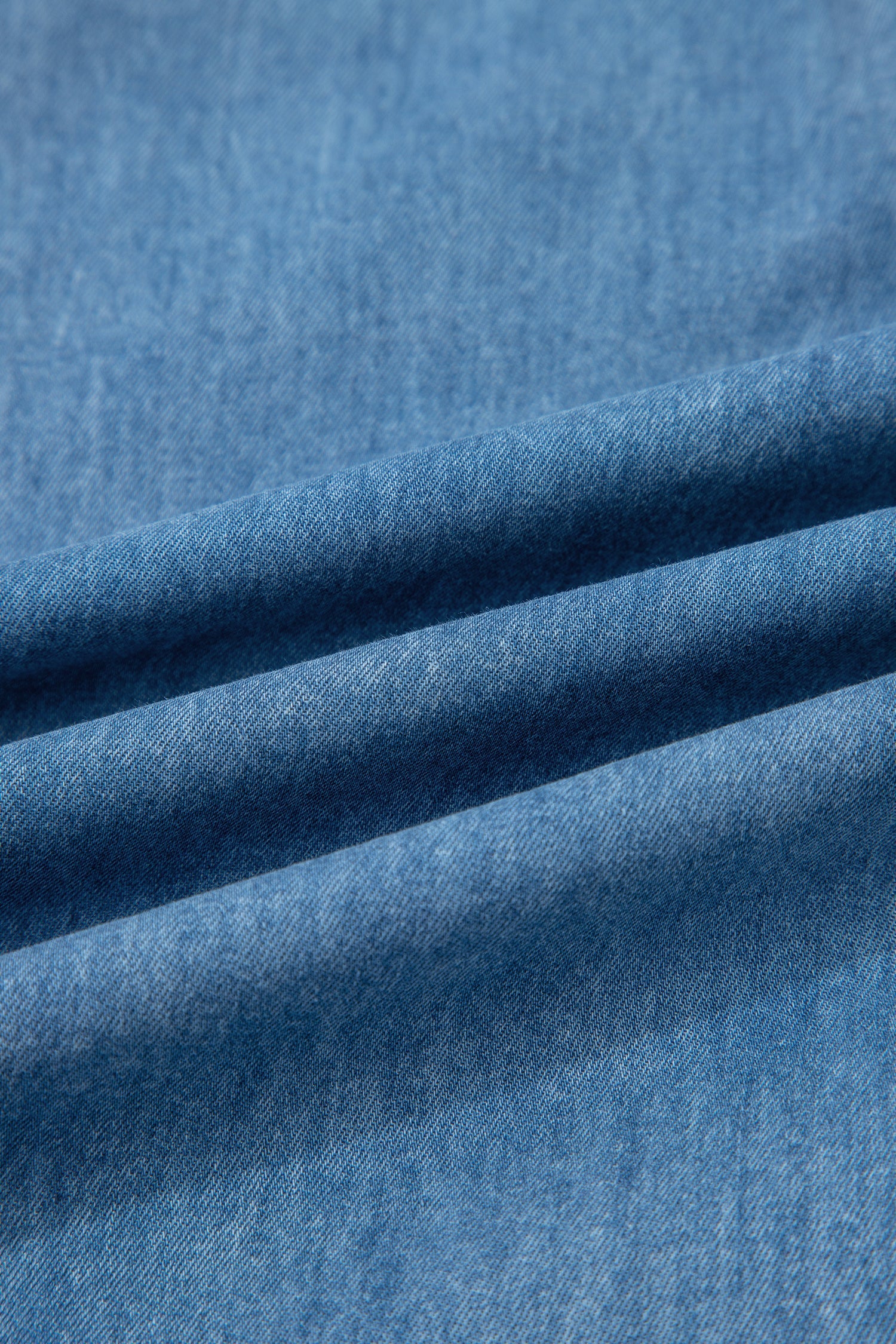 Taytum Women's Wide Leg Chambray Pants in Light Blue Denim