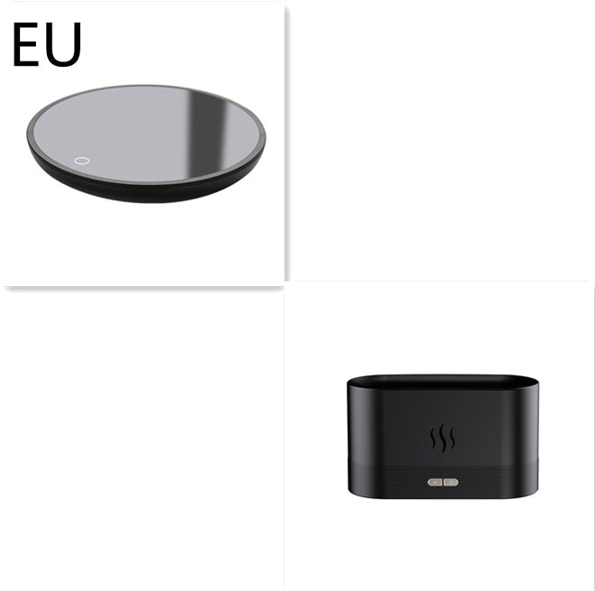 Modern LED Flame Aroma Diffuser & Ultrasonic Mist Humidifier
