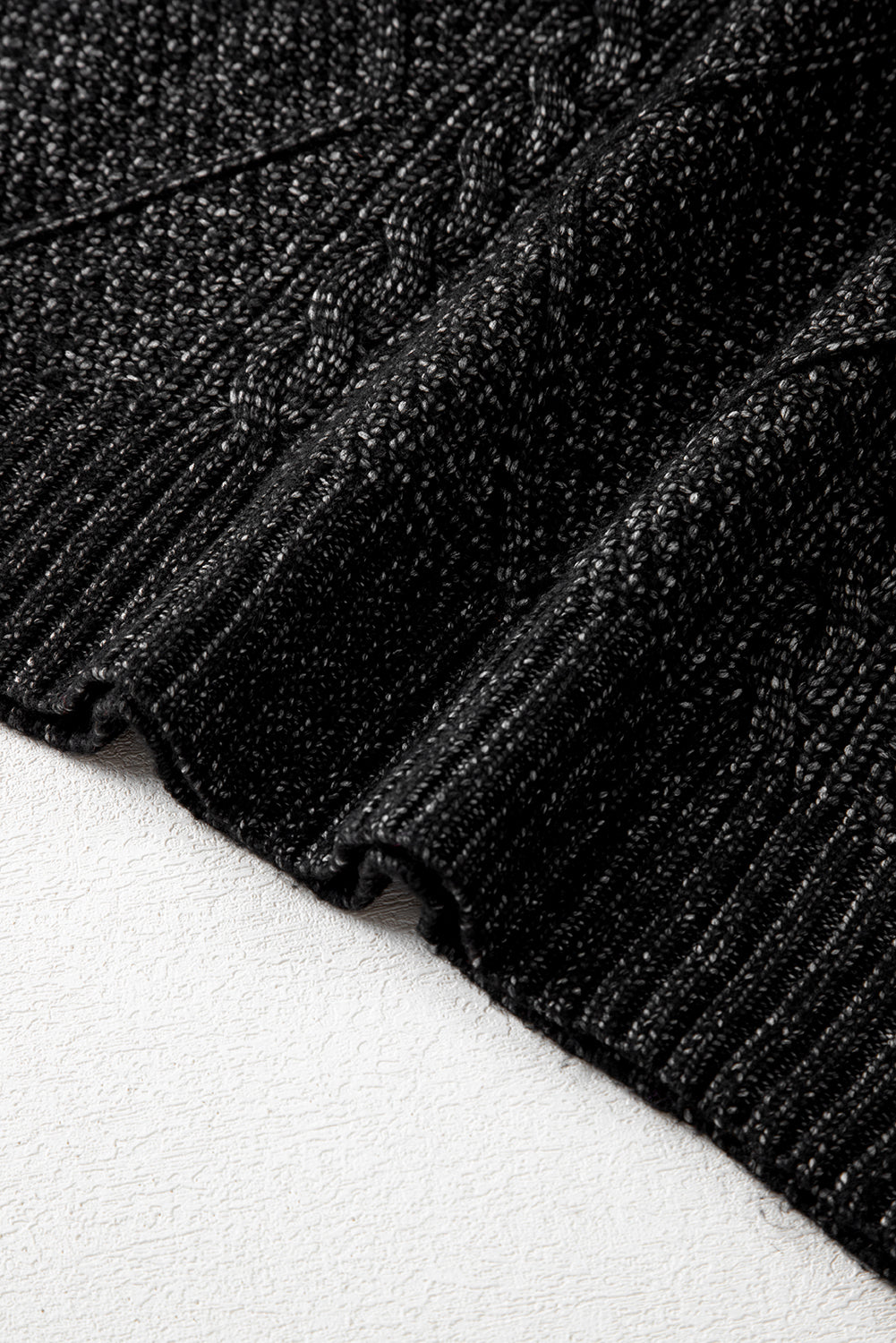 Parchment Cable Knit Drop Shoulder Sweater Dress | Oversized