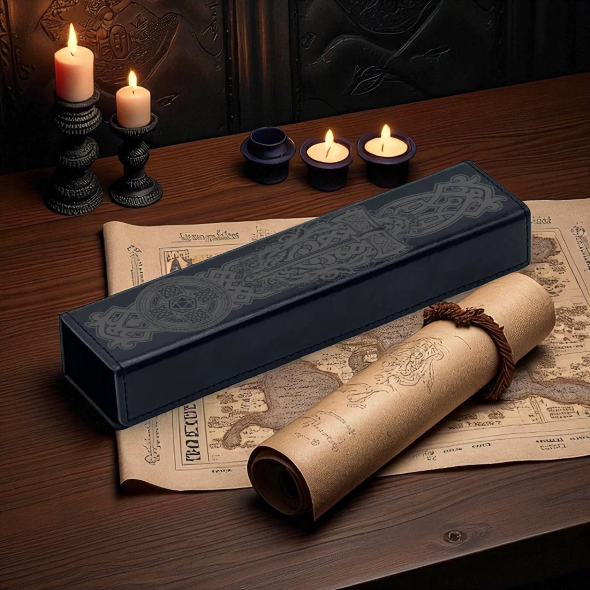 Barbarian Faux Leather Dice Vault