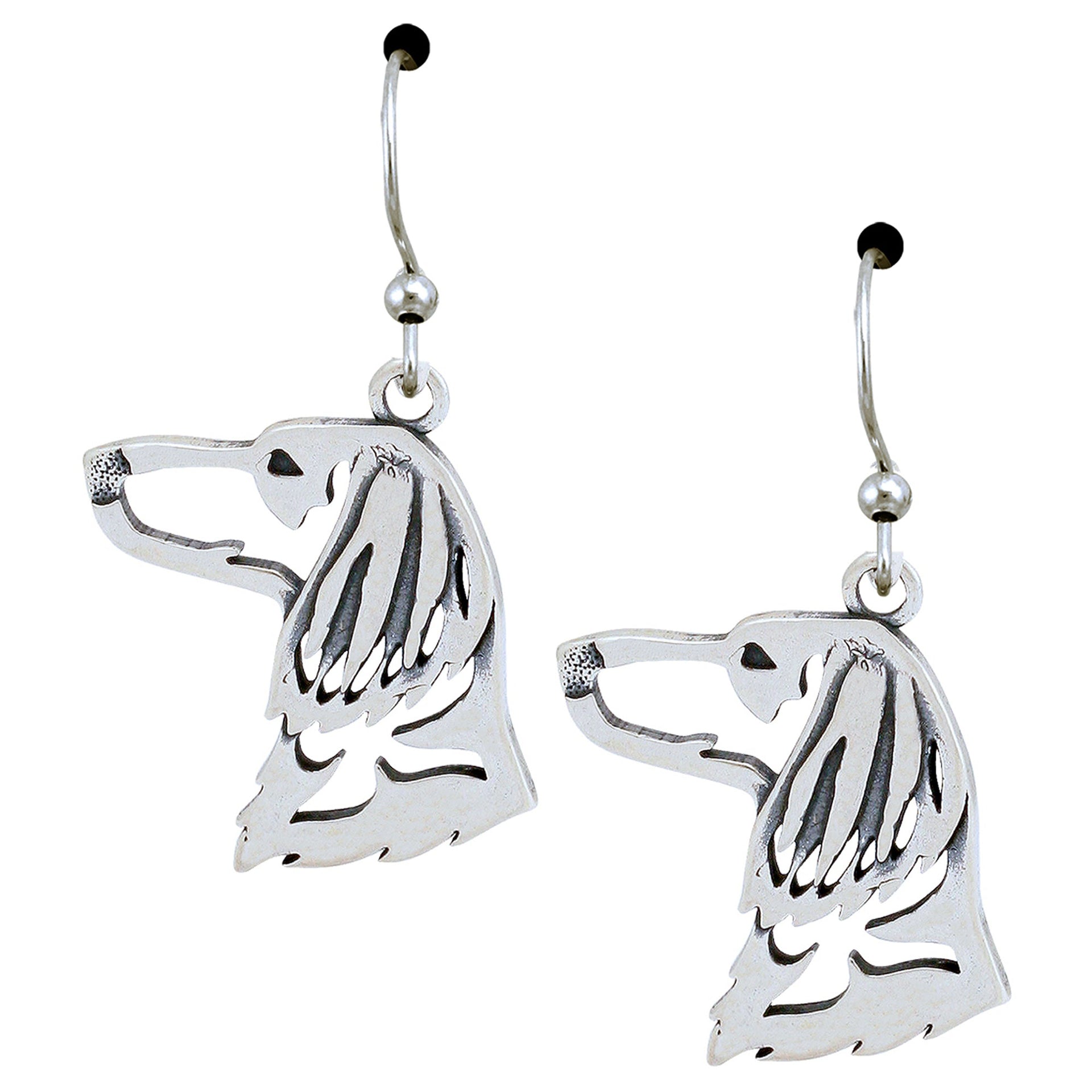 Recycled Sterling Dog Breed Earrings